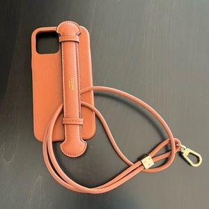 Celine iPhone 12 Pro case, tan